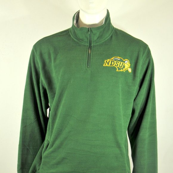 NDSU Bison Men's Fleece Thermal XL Officially Licensed Product Green NWT - Picture 1 of 3